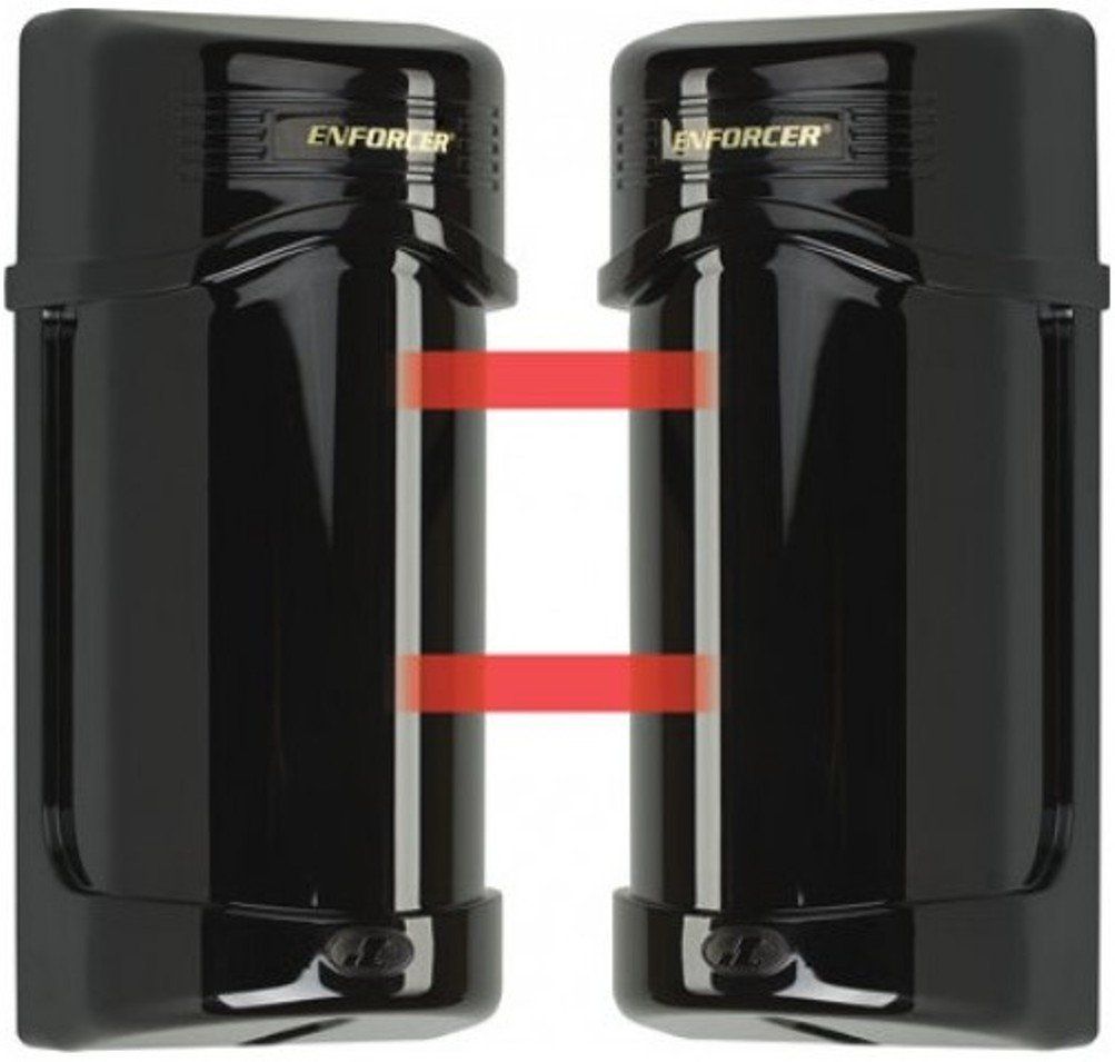 SECO-LARM E-960-D190Q Enforcer Twin Photobeam Detectors - 190' Outdoor/390' Indoor Range, Laser Alignment, Non-Polarized Power