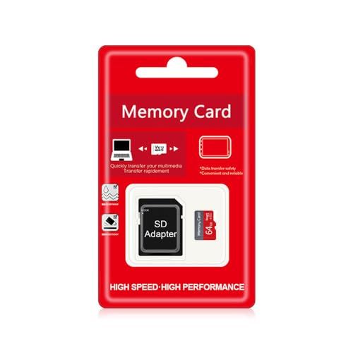 64GB TF Card with Adapter C10 U3 Ultra High Speed Flash Memory for Camera Tablet Computer Mobile Phone Drone Storage Solution