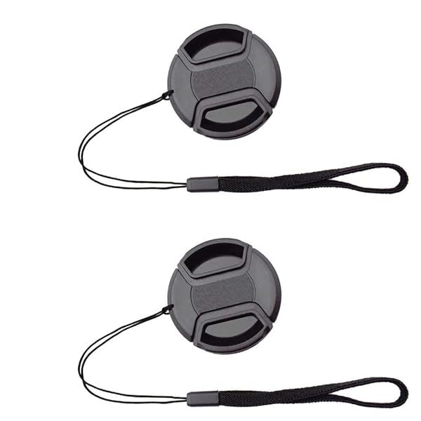 67mm Lens Cap Cover with Leash for Nikon AF-S Lenses - ULBTER 2 Pack for D7200, D7100, D800 & More