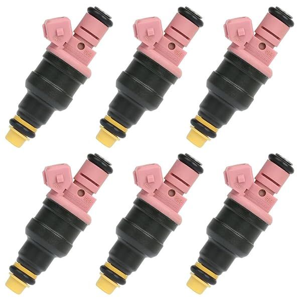 6pcs ANGLEWIDE Fuel Injectors for Dodge B1500, B2500, Dakota, Durango & Ram 1500 (1997-1999) - High Performance Replacement