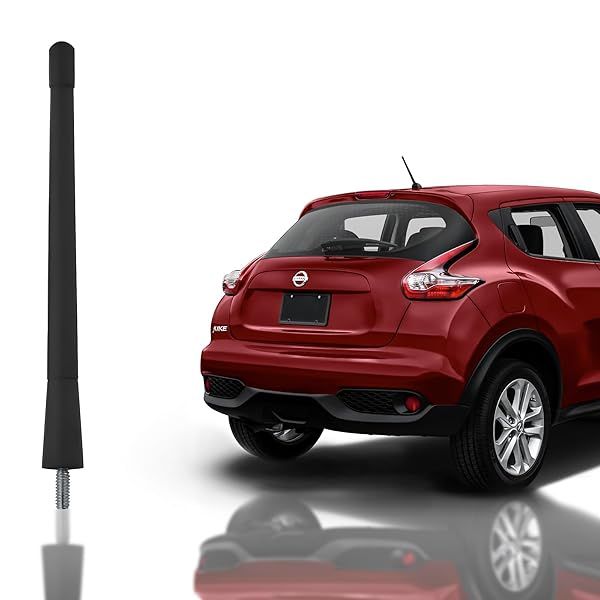 7 Inch Black Antenna Mast for Nissan Juke 2011 to 2017 Durable Short Car Wash Proof Radio Antenna Premium Design Accessories