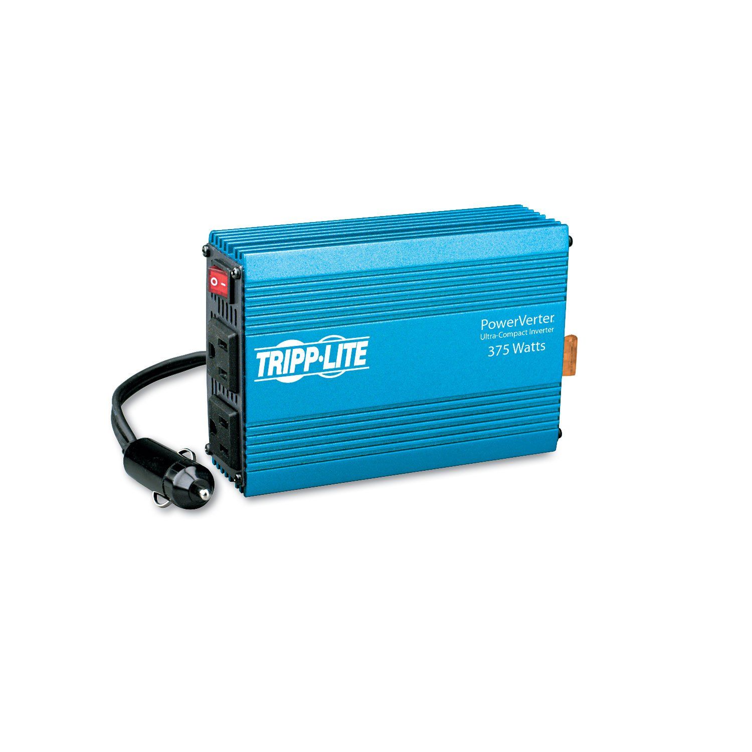 Tripp Lite 375W Car Power Inverter: Ultra Compact Auto Inverter with 2 Outlets (PV375) for On-the-Go Power