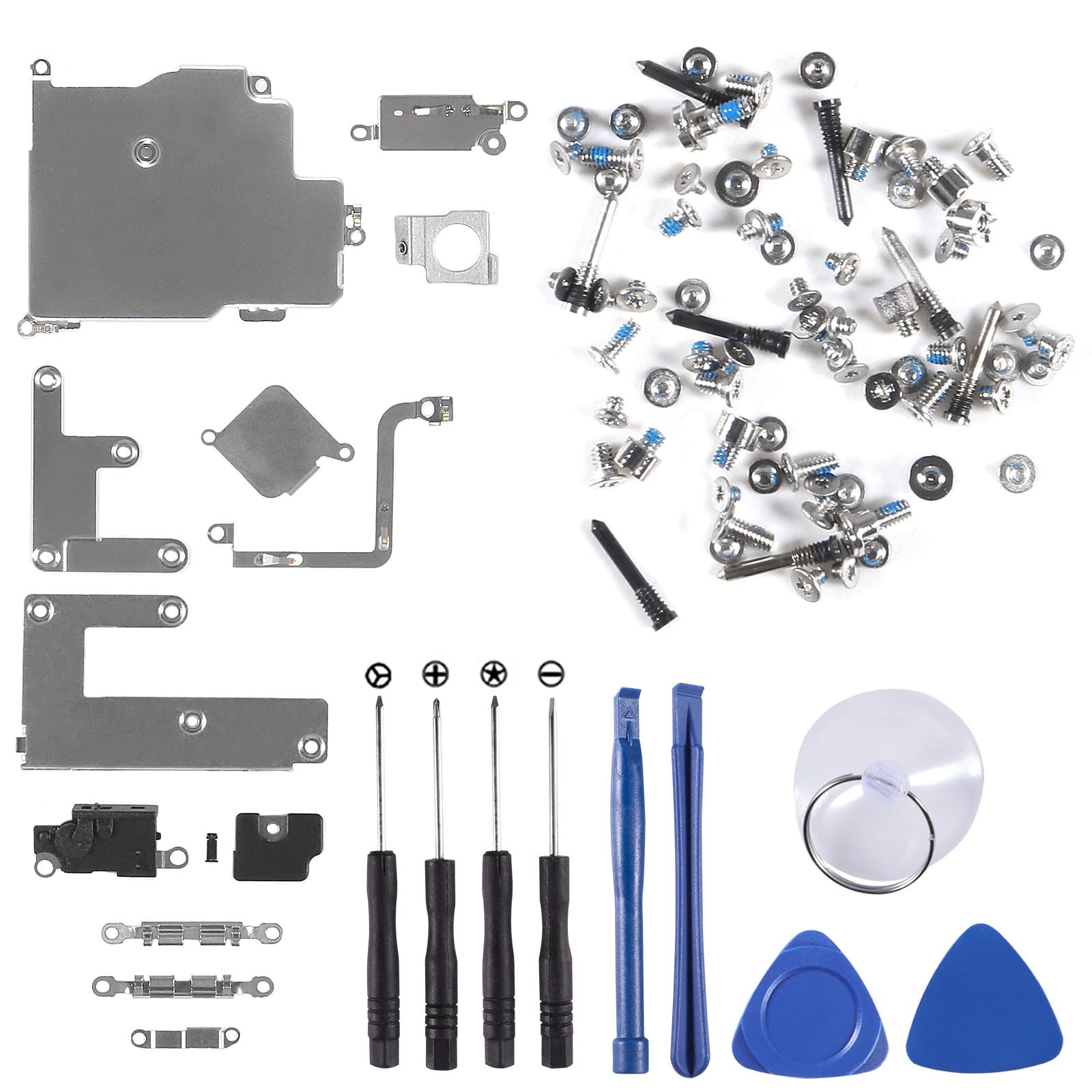 iPhone 12 Pro Max Inner Parts Replacement Kit: Bracket, Screws & Tools for Easy Repairs
