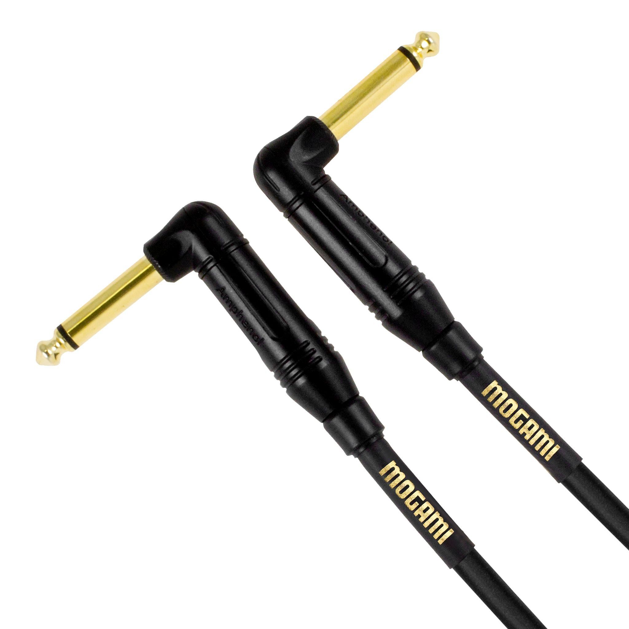 Mogami Gold Instrument 01RR Cable: 10' R/A Ends Pedal/Accessories for Superior Sound