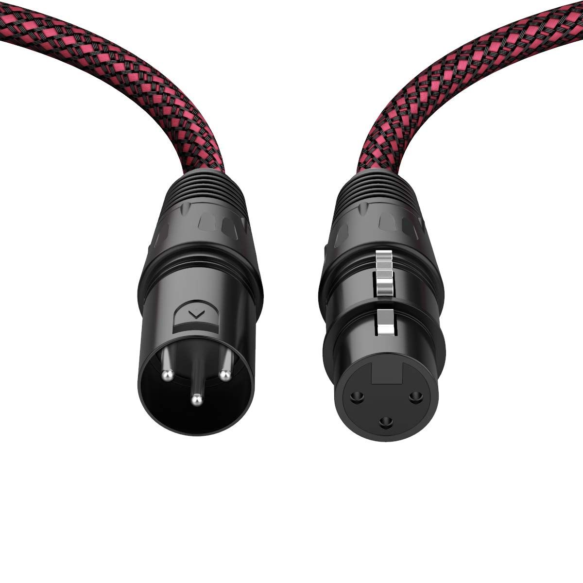 Buy BIFALE 50ft XLR Cable 2-Pack - Heavy Duty Nylon Braided 3Pin Microphone Cable for Shure, Behringer & Speaker Systems