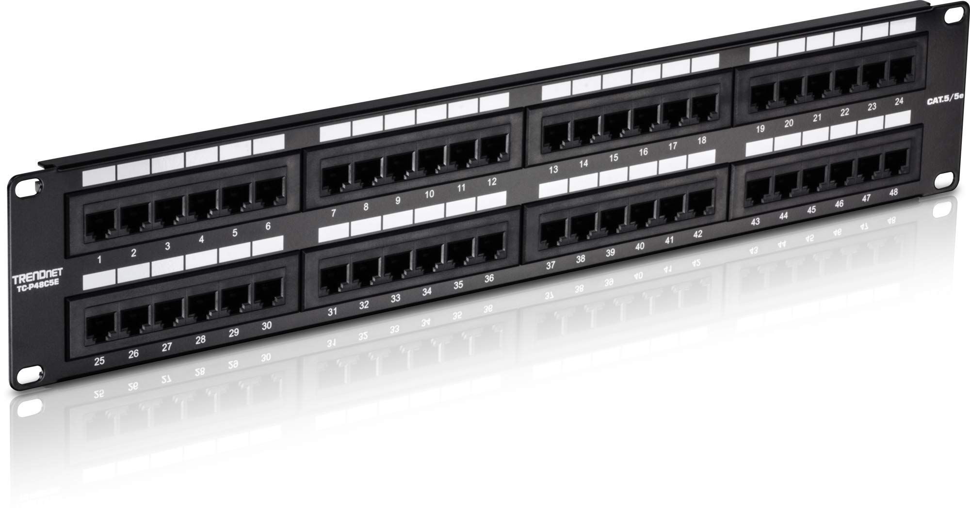 TRENDnet 48-Port Cat6 Patch Panel: Rackmount Ethernet Solution for Fast & Gigabit Applications