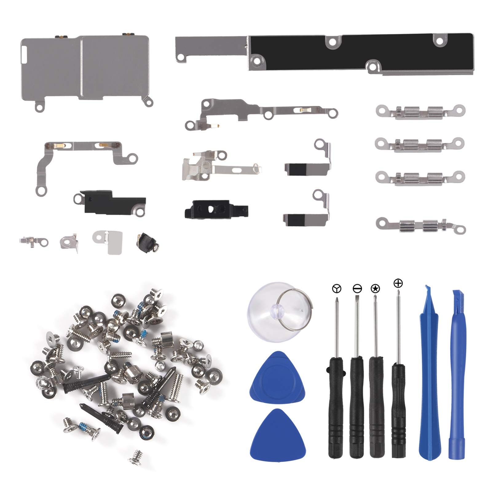 iPhone X Inner Parts Replacement Kits: Bracket, Screw Set & Repair Tools Included