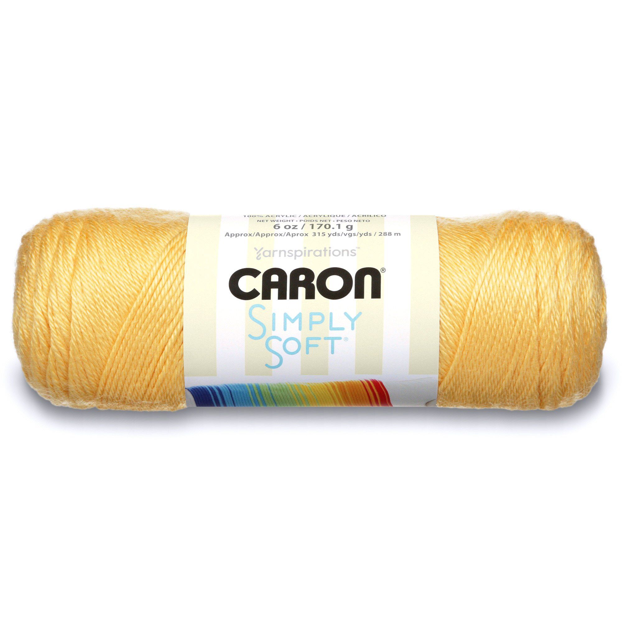 Buy Caron H9700-9755 Simply Soft Solids Yarn 6 oz in Sunshine - Perfect for Knitting & Crochet Projects