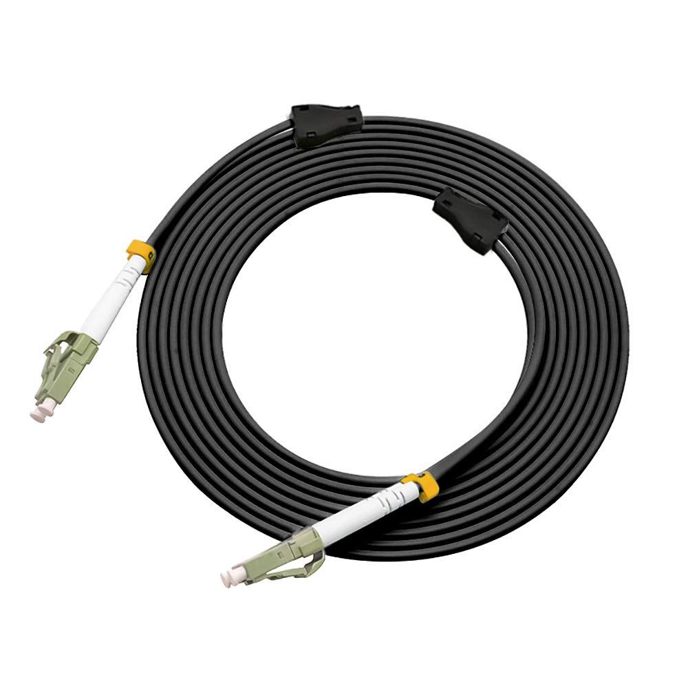 Jeirdus 150M LC to LC Outdoor Armored Duplex OM2 Fiber Optic Cable Jumper - High-Quality Multimode Patch Cord