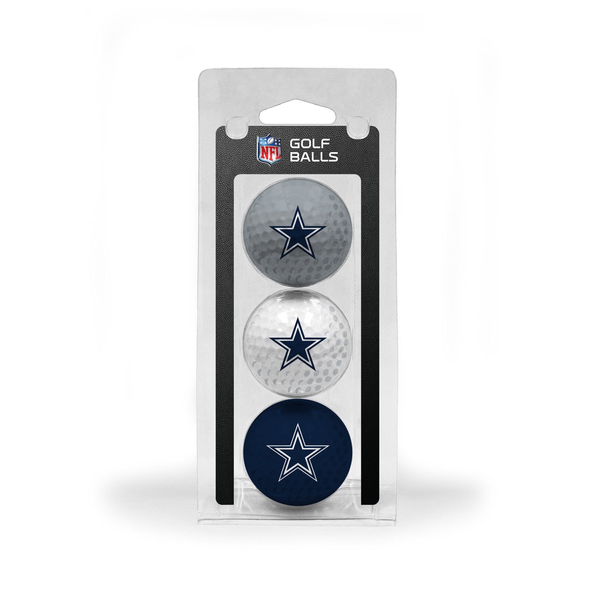 Dallas Cowboys Golf Balls - 3 Pack Regulation Size with Full Color Team Imprint