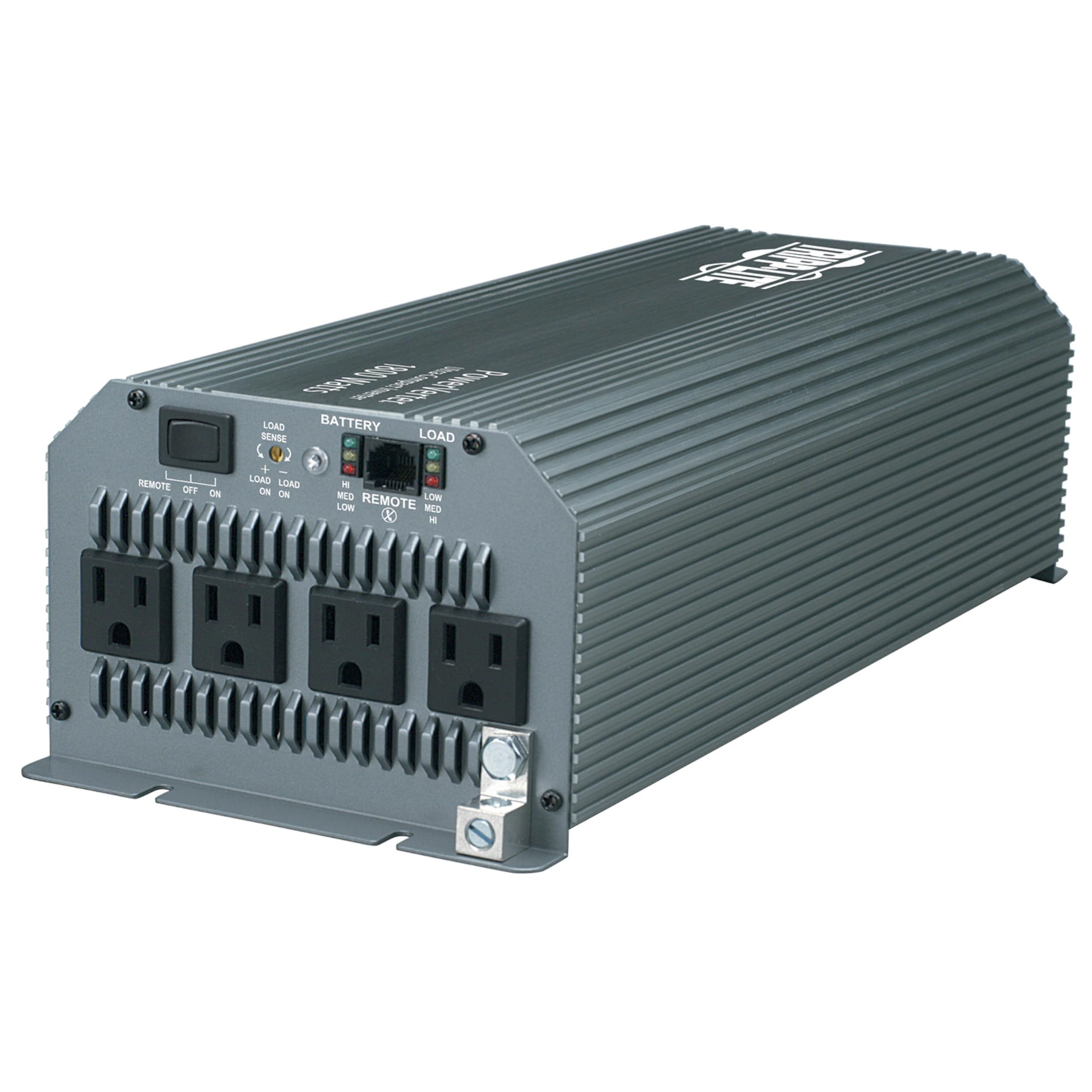 Tripp Lite 1800W Power Inverter: Compact 12VDC to 120V for RVs, Trucks & Emergency Vehicles - 4 Outlets (PV1800HF)