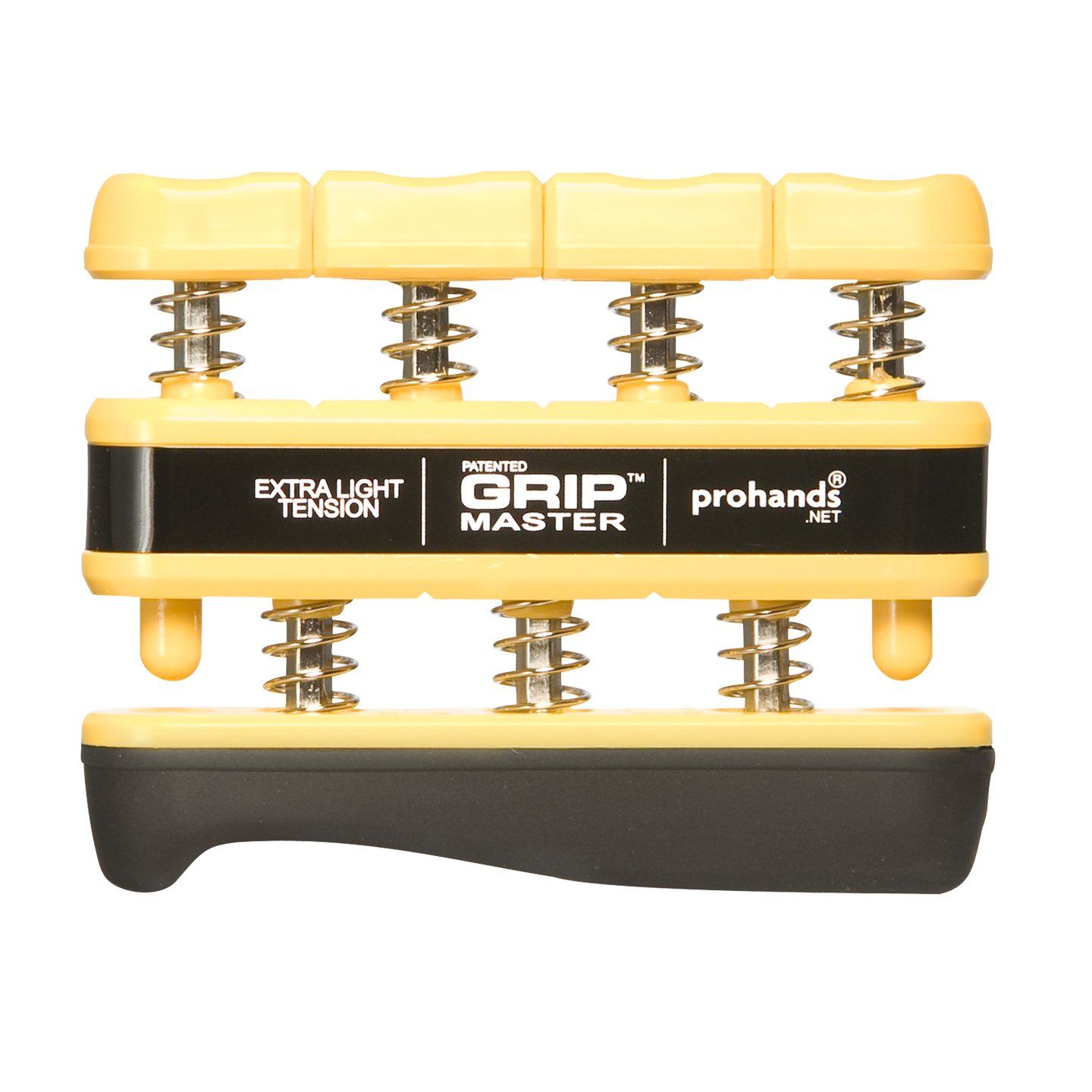 Prohands Gripmaster Hand Exerciser: Strengthen Fingers with Spring-Loaded Tension - 3 lb X-Light Yellow Grip