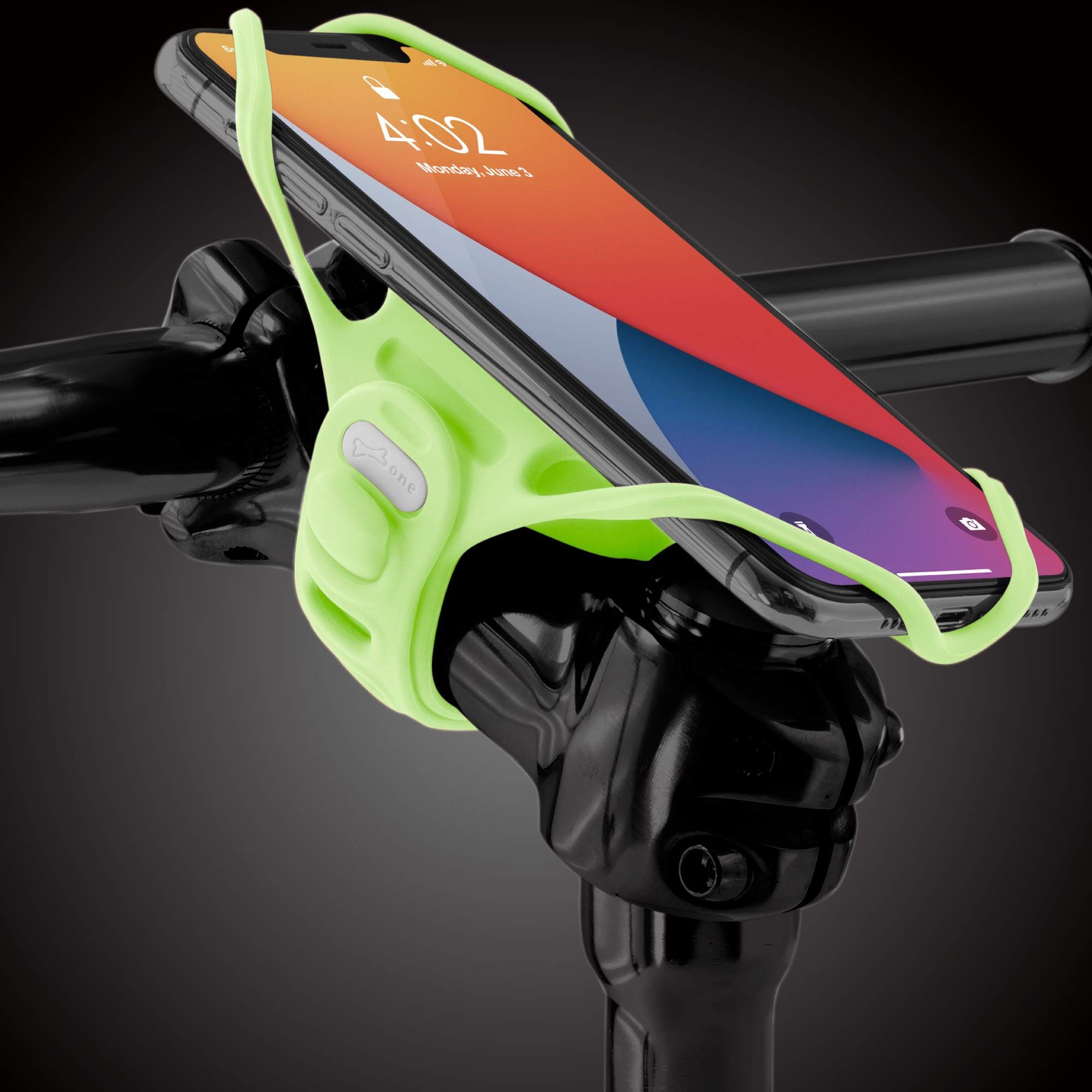 "Bone Bike Tie Pro 4: Ultra-Light Bicycle Phone Mount for 4.7"-7.2" Phones - Perfect for Road Biking & Motorcycles"