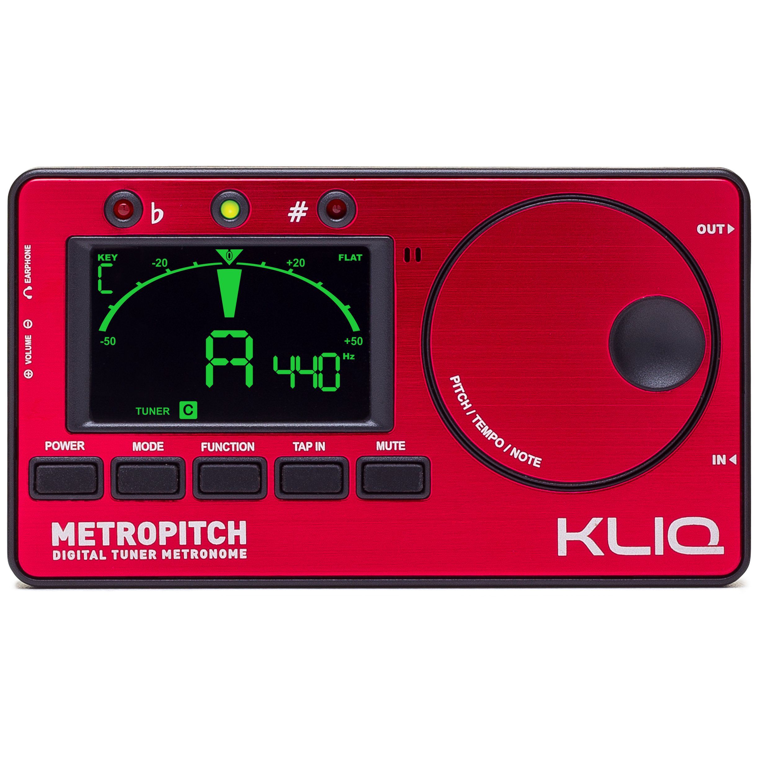 KLIQ MetroPitch: Versatile Metronome Tuner for Guitar, Bass, Violin & Ukulele - Perfect for All Musicians!