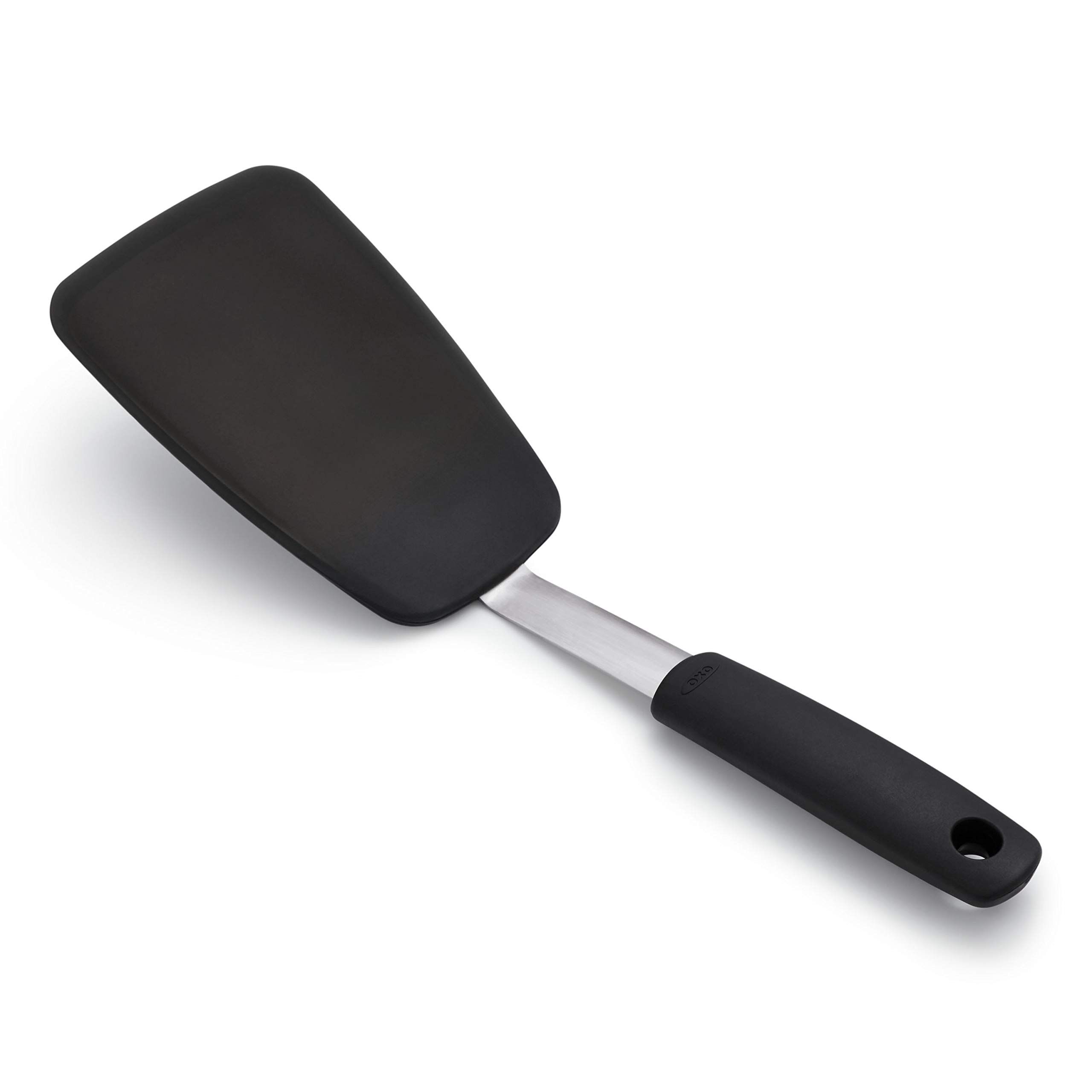 OXO Good Grips Large Silicone Turner: Flexible, Durable & Stainless Steel Design