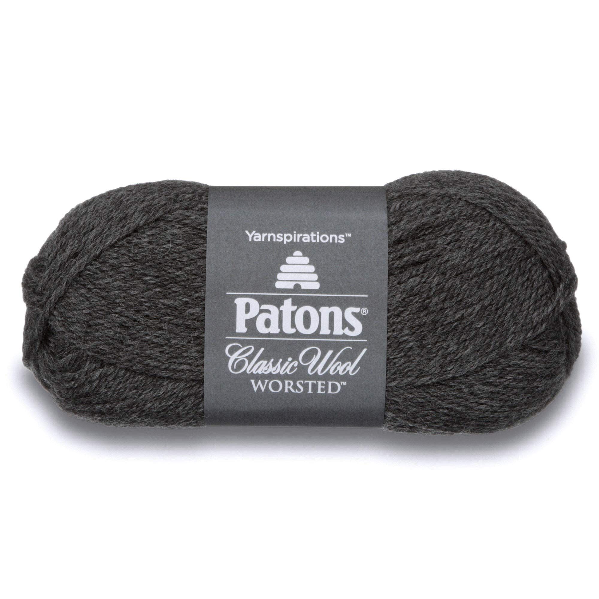 Patons Classic Wool Yarn Dark Grey Mix (244077-225) - Premium Quality for Knitting & Crochet Projects