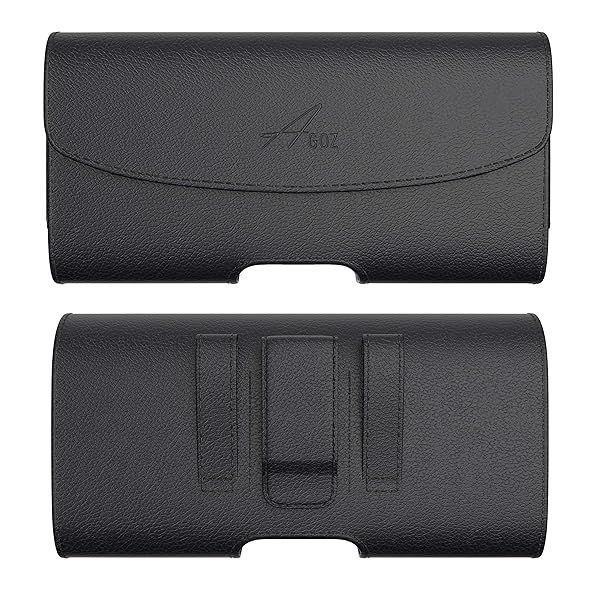 AGOZ Leather Holster Pouch Case for Samsung Galaxy J3 Models with Belt Clip Durable Protection and Easy Access