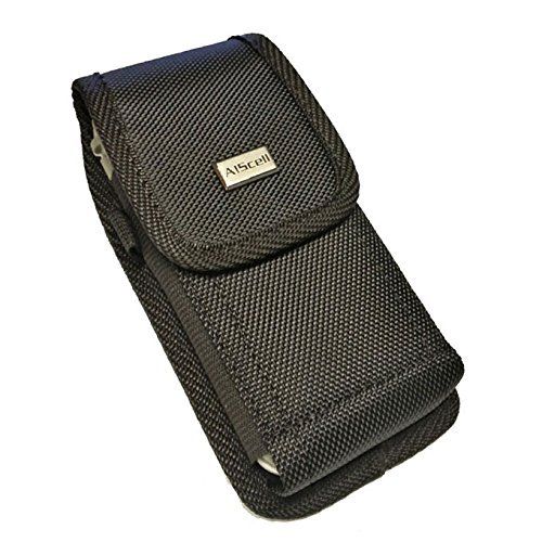 Buy AIScell Holster for iPhone 4S - Rugged Nylon Pouch with Metal Clip & Belt Loops, Includes Cleaning Cloth