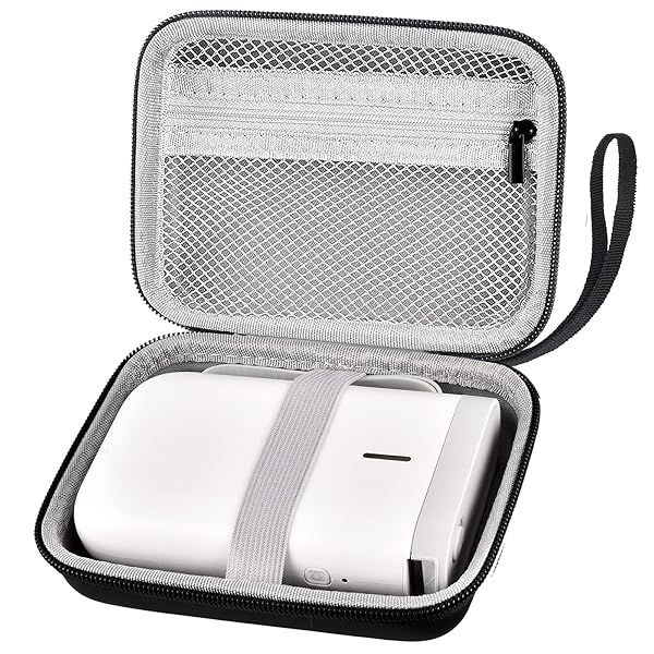 ALKOO Case for NIIMBOT D11 Label Maker and Phomemo D30 Storage Bag for Canon Ivy HP Sprocket Mini Printer Accessories Holder Box