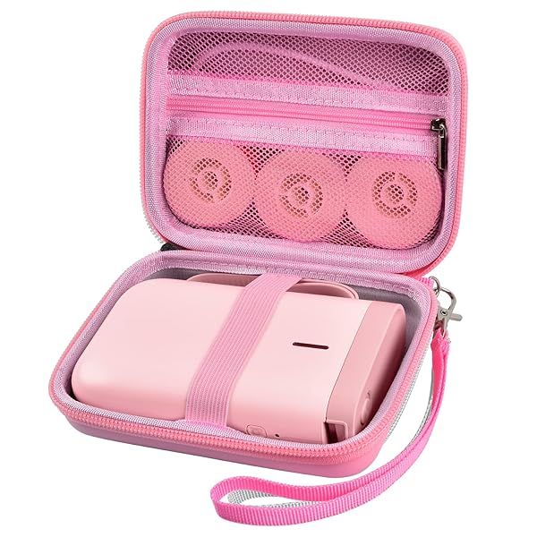 ALKOO Case for NIIMBOT D11 & Phomemo D30 - Storage Bag for Canon Ivy, HP Sprocket Mini Printer & Label Accessories