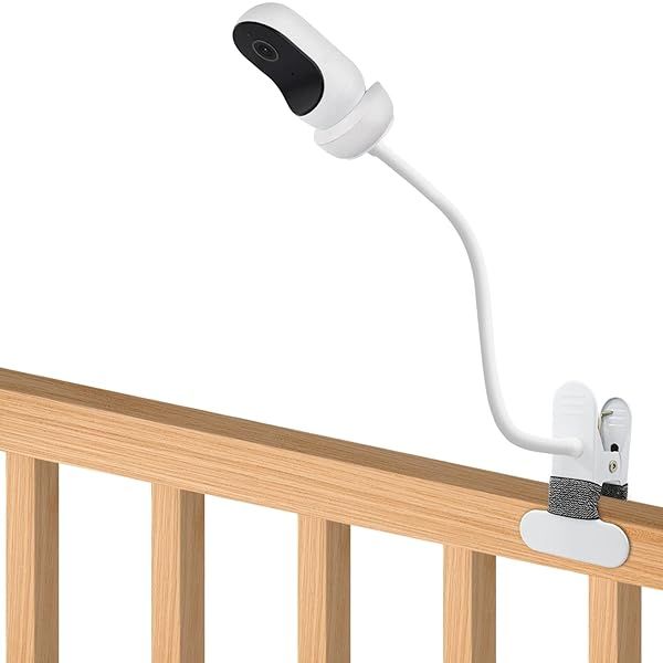 AOZTSUN Baby Monitor Mount, Compatible with Owlet Cam Duo and Other Cameras, 15.7in Flexible Clip, Wall Mount, Metal, Adjustable