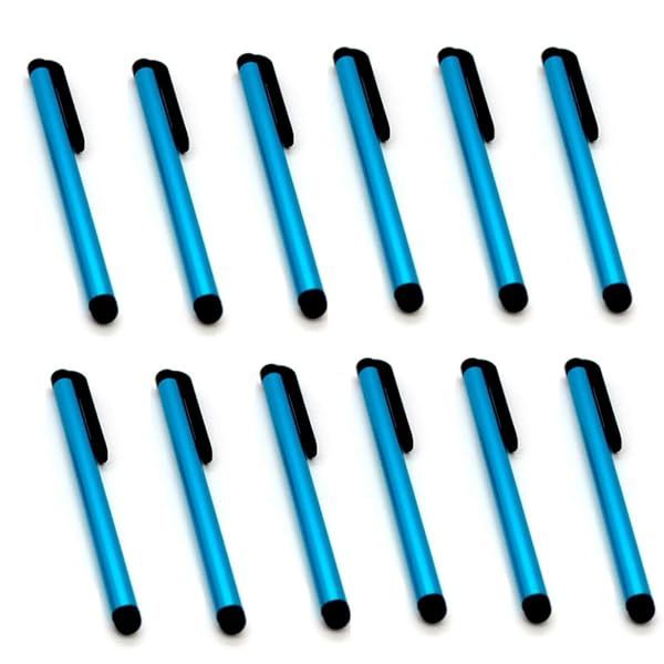 ASC 12-Pack Blue Stylus Pens for iPhone, Samsung, iPad & All Touch Screens - 4 Inch Precision