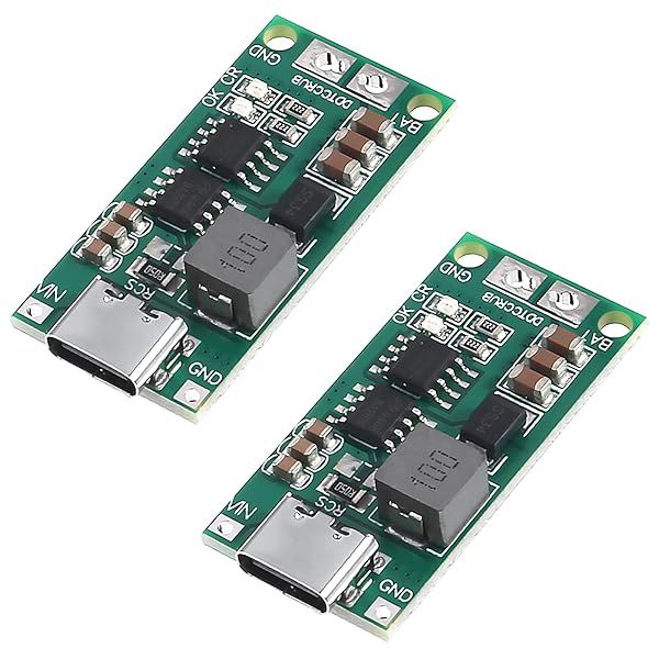 ATNSINC 2PCS Multi-Cell 2S 3S 4S Type-C USB Boost Converter to 8.4V 12.6V 16.8V Step-Up Power Module LiPo Polymer Li-Ion Charger Protection Board (2S