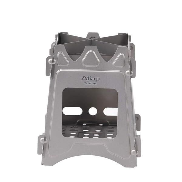 ATiAP Ultralight Titanium Wood Burning Stove: Multi-Fuel Outdoor Camping BBQ Solution