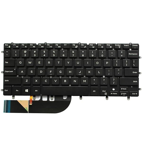 Buy AUTENS Replacement US Keyboard for Dell XPS 13 & Inspiron 13/15 - Backlit, No Frame