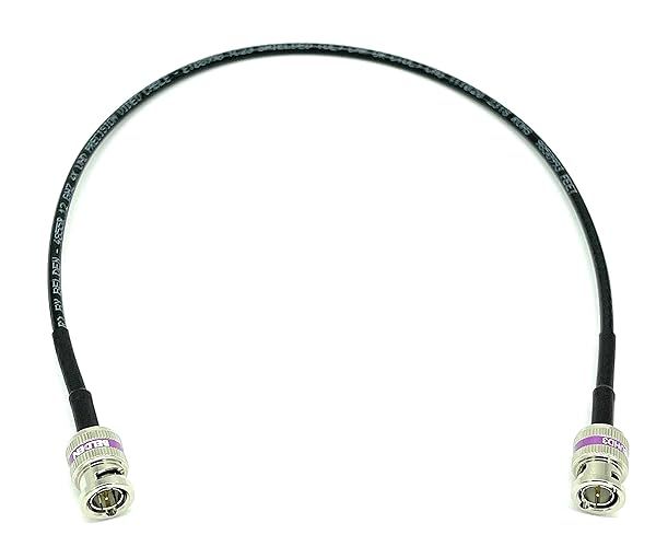 AV Cables 12G 4K HD SDI BNC Belden 4855R Mini RG59 3ft Black High Quality Connection Cable