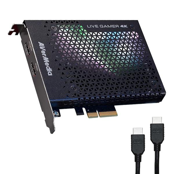 AVerMedia GC573 Live Gamer 4K Capture Card: Stream 4K60 HDR10 with Ultra-Low Latency for PS5, Xbox, OBS, Twitch & YouTube