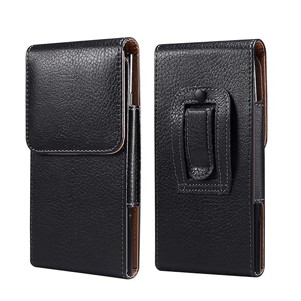 AWDO PU Leather Cell Phone Holster Belt Clip Case Pouch Holder for Samsung Galaxy A13 A03s A12 A32 5G S22 Ultra S21 Note 20 Ultra, Moto G Power 2022