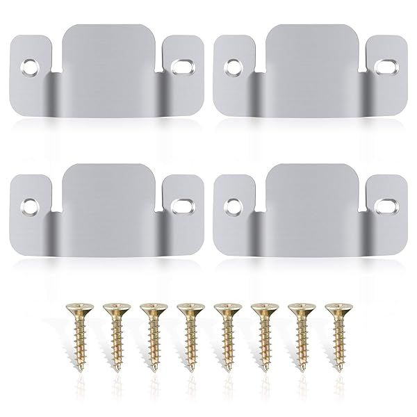 AWTOK Sectional Sofa Connector Bracket - 4 Piece Couch Connectors with Screws for Secure Furniture Assembly