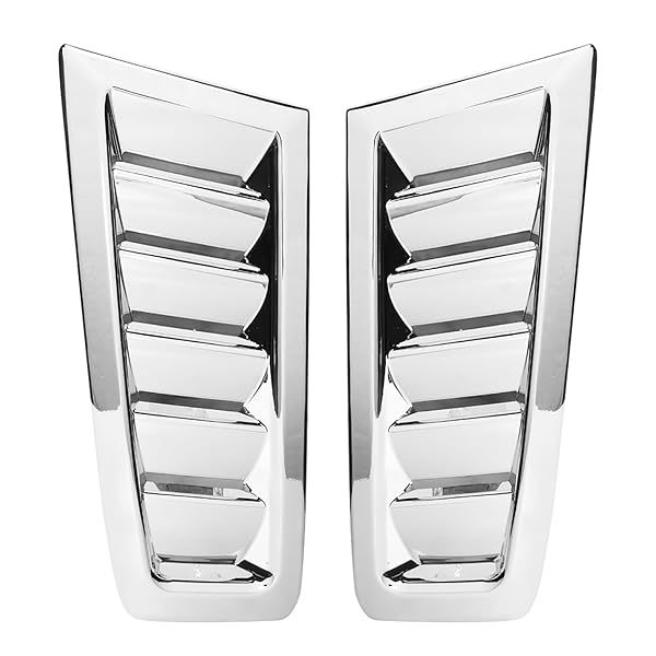 Acouto Car Hood Vents 2pcs for Focus RS MK2 Bonnet Air Intake Scoops Auto ABS Cover Modified Car Accessories