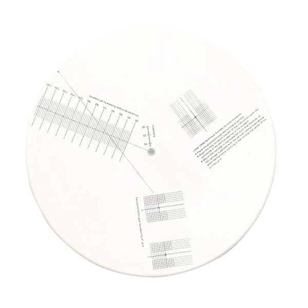 Ultimate Acrylic Turntable Mat & Cartridge Alignment Tool for Perfect LP Calibration
