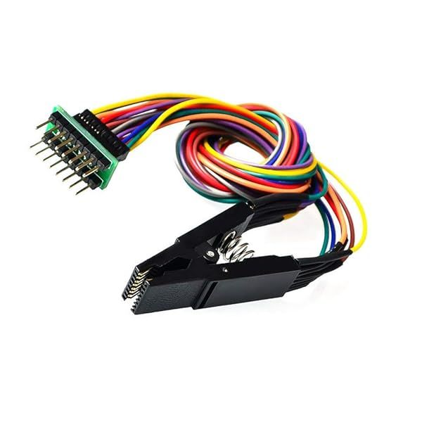 Acxico SOP16 IC Test Clip for 25 Series Chips SOIC16 Pin Clamp Compatible with SOP SOIC 16 and DIP8 Flash Testing