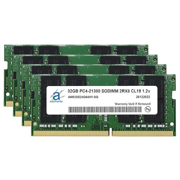 Adamanta 128GB Memory Upgrade for 2020 and 2019 Apple iMac 27 inch Retina 5K Display DDR4 2666Mhz SODIMM RAM