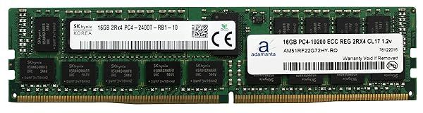 Adamanta 16GB DDR4 2400MHz Server Memory Upgrade for Dell Poweredge HP Apollo Proliant Servers ECC Registered Chip 2Rx4 CL17 1.2v RAM