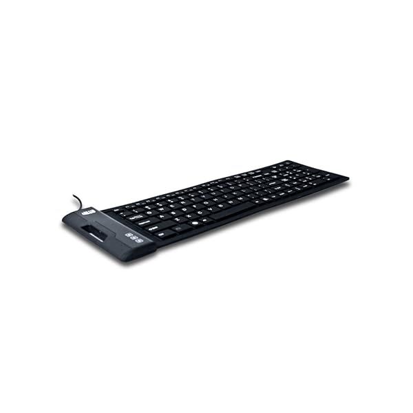 Adesso AKB-222UB SlimTouch 222: Waterproof Flexible Keyboard for Windows - Compact & Stylish