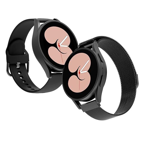 Aladrs 2Pack Sport Watch Straps 20mm Compatible for Samsung Galaxy Watch 5 5 pro 45mm Galaxy Watch 4 4 Classic Galaxy Watch 3 41mm Galaxy Watch