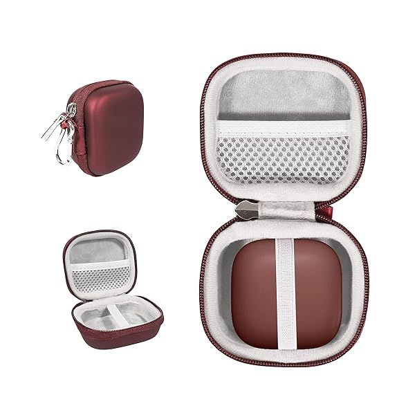 Alltravel Earbuds Case for Powerbeats Pro and Beats Fit Pro Dark Red Durable Protection