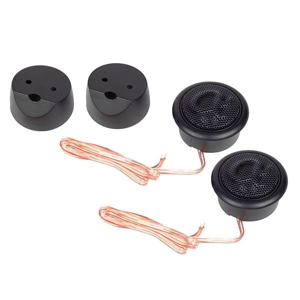 "Alphasonik NS1T Neuron Series 1" Car Audio Tweeters - 240W Max, Silk Dome, Versatile Mounting Options"