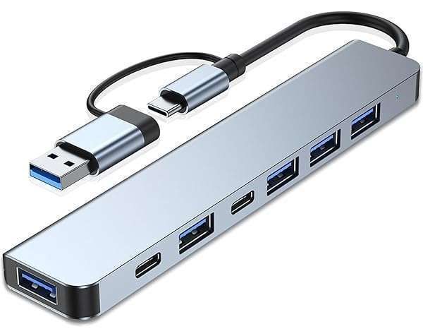 VIENON 7-in-1 USB C Hub for MacBook Pro & Air - USB 3.0/2.0 Ports for All Devices
