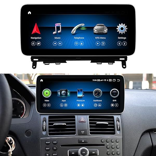 "Upgrade Your Mercedes Benz C-Class: 10.25" HD Display Monitor & GPS for W204 (2007-2010) - Android Multimedia Player"
