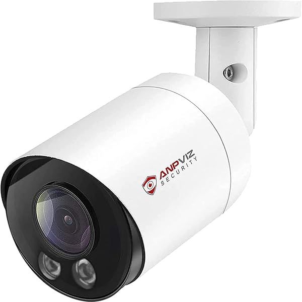 Anpviz 5MP Bullet POE IP Camera: 24/7 Security, Night Vision, Audio & Motion Detection