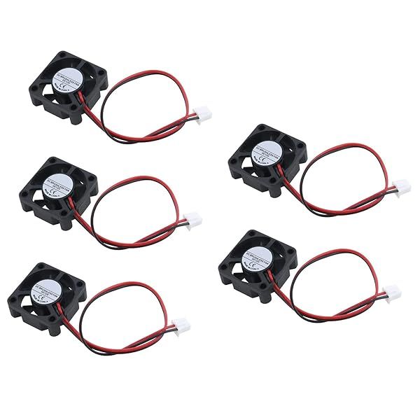 Antrader 3010 12V DC Brushless Cooling Fan for 3D Printers & CPUs - Pack of 5, 30x30x10mm