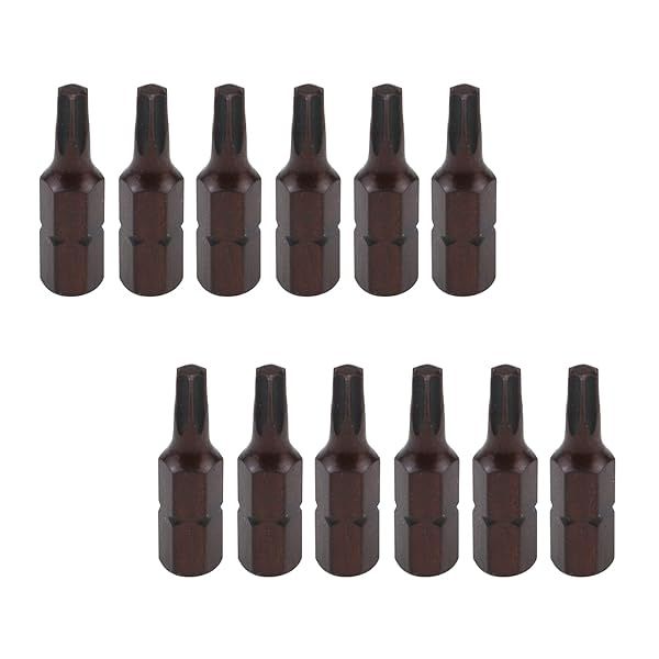 Antrader T20 Torx Impact Screwdriver Bits 1 Inch Length 1/4 Inch Hex Shank 12 Pack Magnetic Tool Set