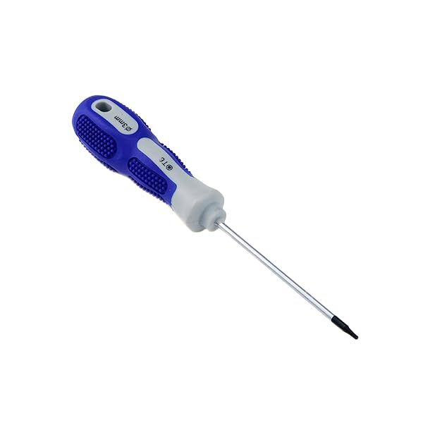 Antrader T6x 3" Professional Torx Screwdriver With Magnetic Tip,16cm Overall Length (1 Pcs,Blue)