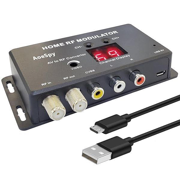 Upgrade Old TVs with AoeSpy RF Modulator: RCA to Coaxial Converter for PS2, PS3, PS4 & Nintendo Switch