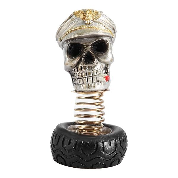 Aramox Fashion Swing Skull Car Decoration - Unique Dashboard Ornament & Interior Accessory